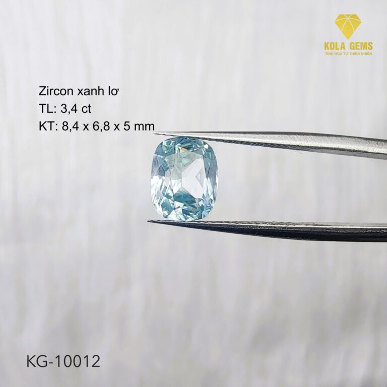 Zircon Xanh Lơ Tự Nhiên KG-10012