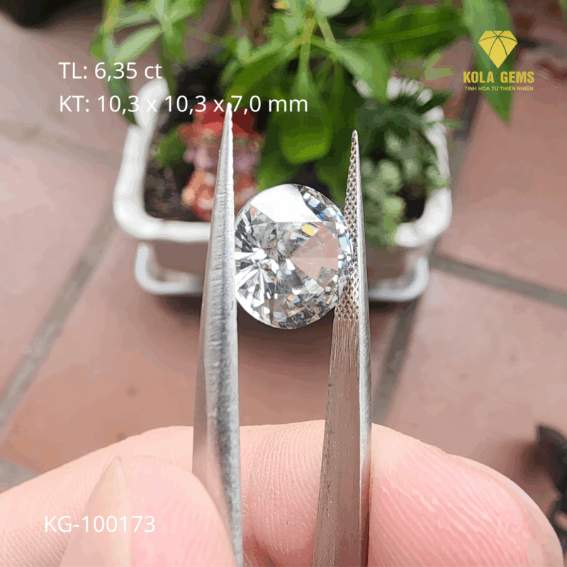 Zircon Trắng Tự Nhiên KG-100173