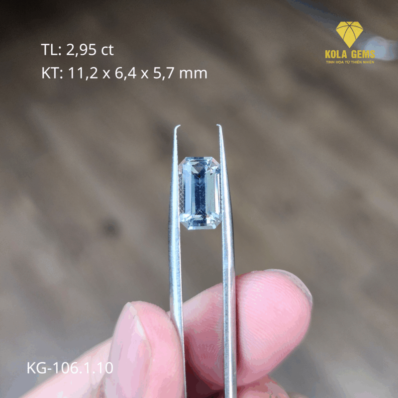 Beryl Trắng Phớt Hồng Tự Nhiên L106.1.10